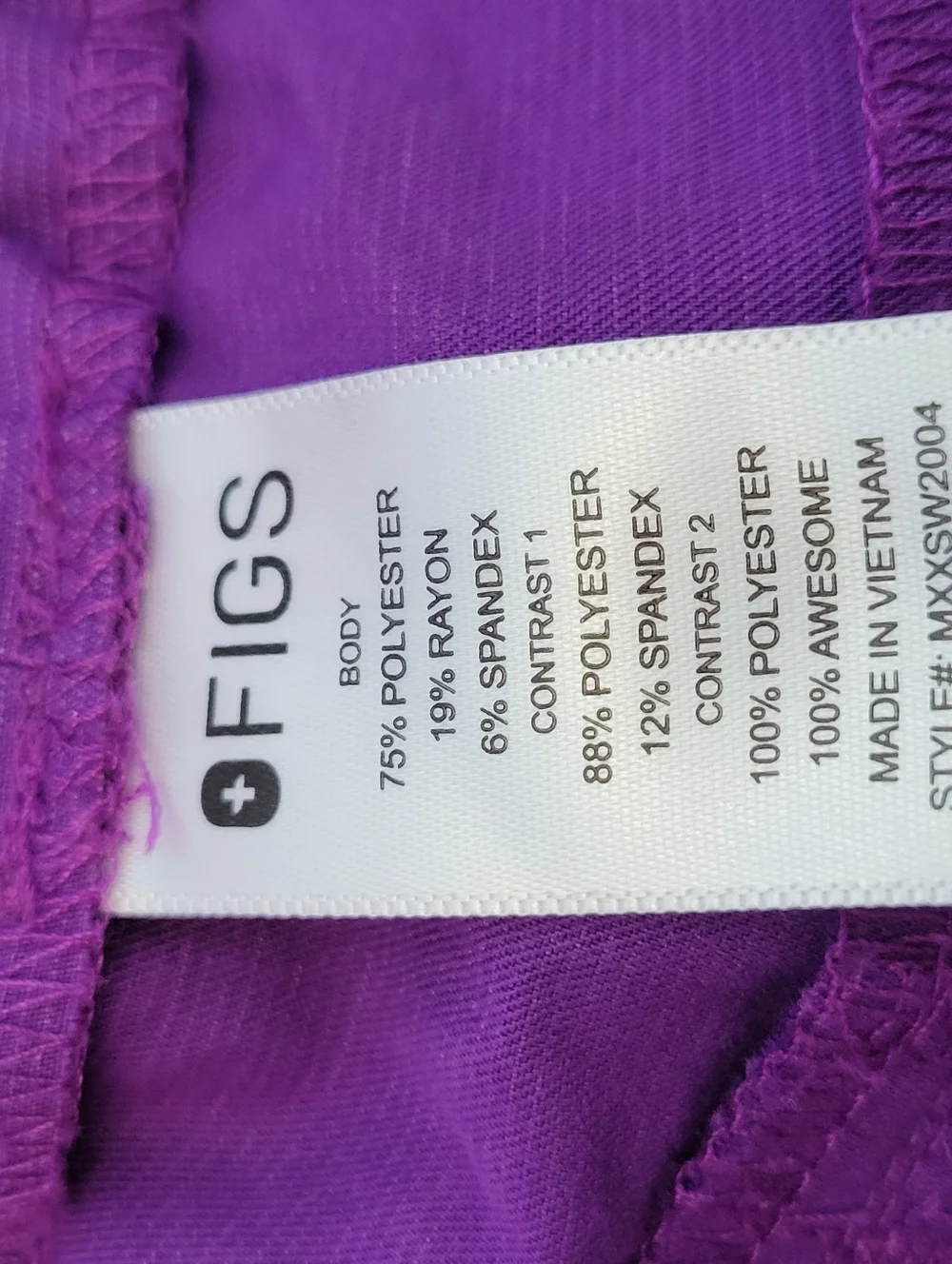 Figs Men's Jansen Technical Collection Jogger Scrub Pants Purple Blue XS